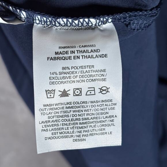 Nike Dri-Fit University of Michigan Polo Shirt Navy Blue XL - Picture 7 of 8